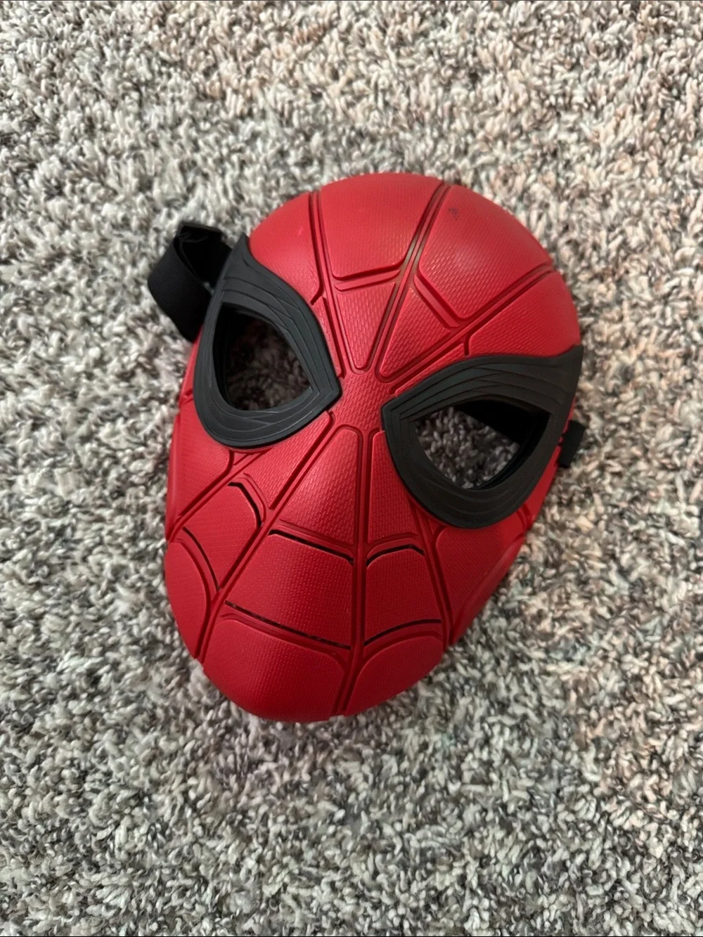 Kids Red Superhero Mask - Spider Style